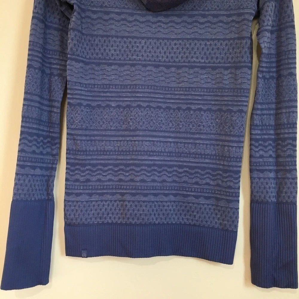 Lululemon Rest Less Gatsby Blue Long Sleeve Hoodie